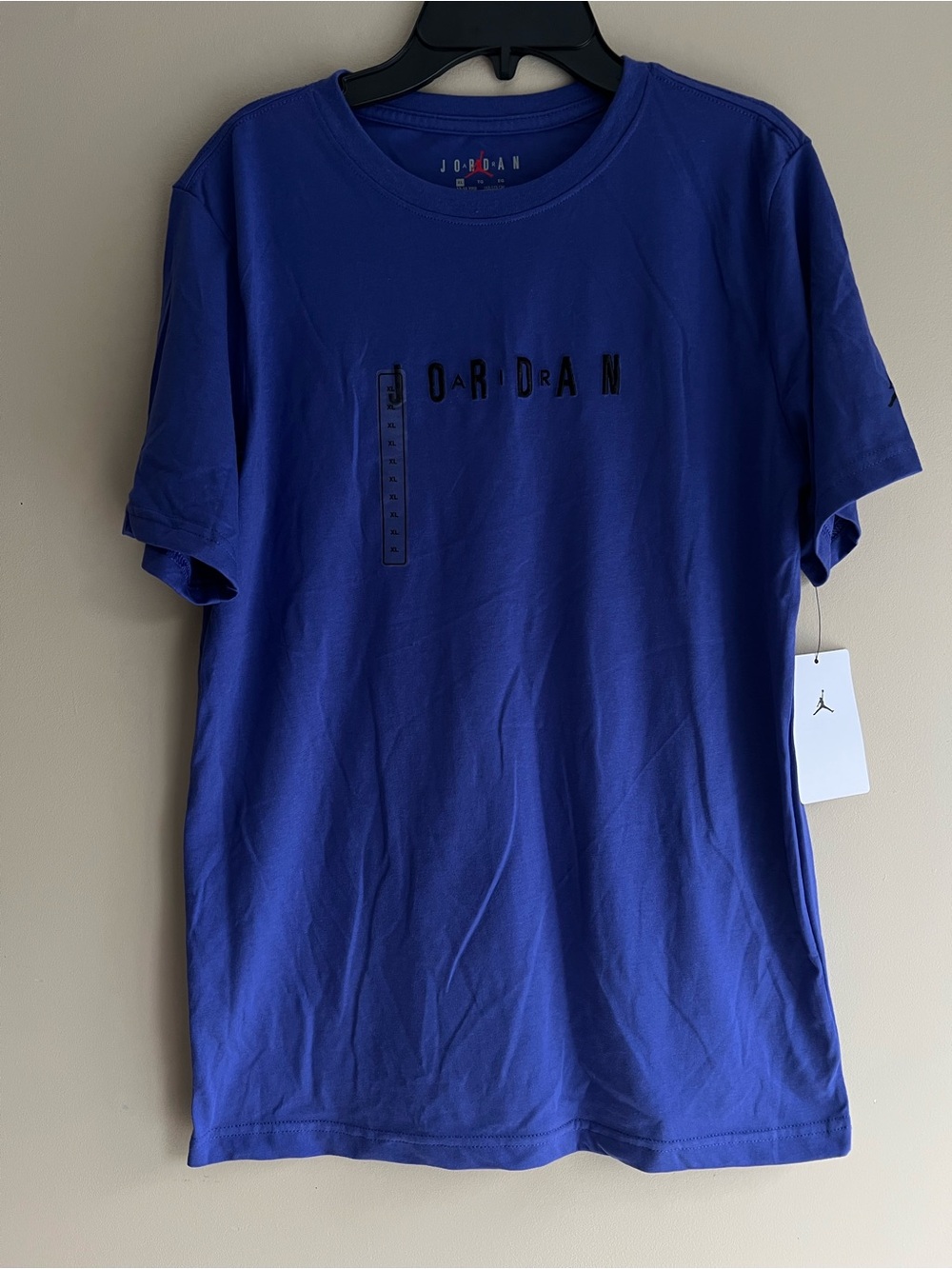 Jordan Boys XL T-Shirt Purple Comet Embroidered Logo Short Sleeve NWT